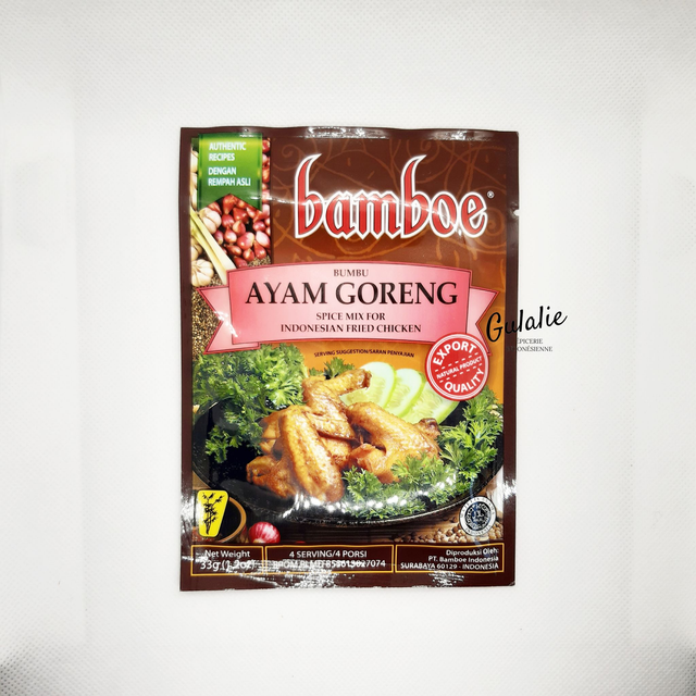 BAMBOE Bumbu Ayam Goreng - Préparation de Poulet Frit
