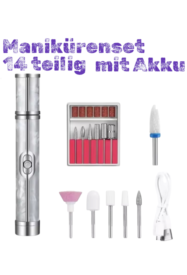 Manikürenset 14 Teile mit Akku 2