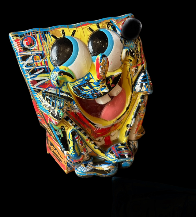 Bob L’Eponge 17 cm signé LM Art H..