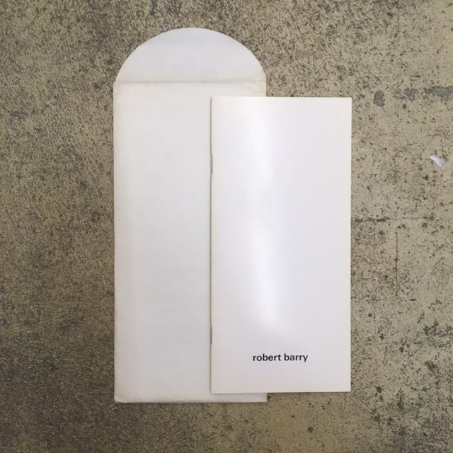 Robert Barry Sans titre (Art &amp; Project Amsterdam), 1974 