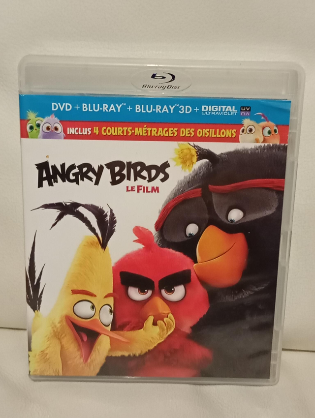 Blu Ray DVD et Blu ray 3D Angry birds