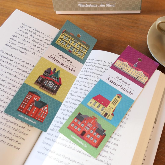 Lesezeichen &quot;Falkenseer Schmuckstücke&quot; (Heimatmuseum)