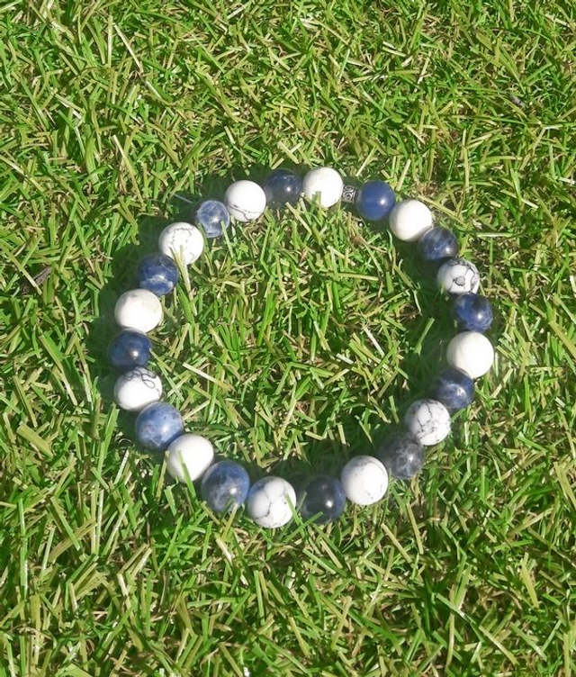 Bracelet Sodalite et Howlite