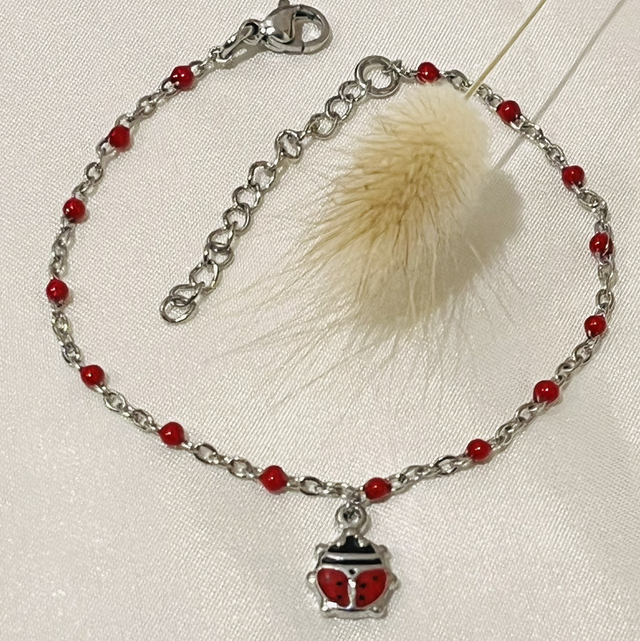 Coccinelle Porte bonheur -Pièce Unique 