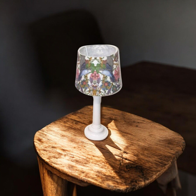 Vogel-Schirm-Kerzen-Lampe