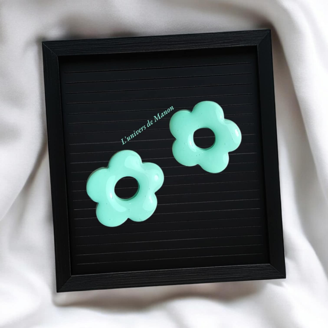 2 Pampilles fleurs (créoles interchangeables) 