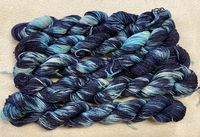Limited Edition Sparkle Merino/Nylon Mini Skein 6558 Sparkle