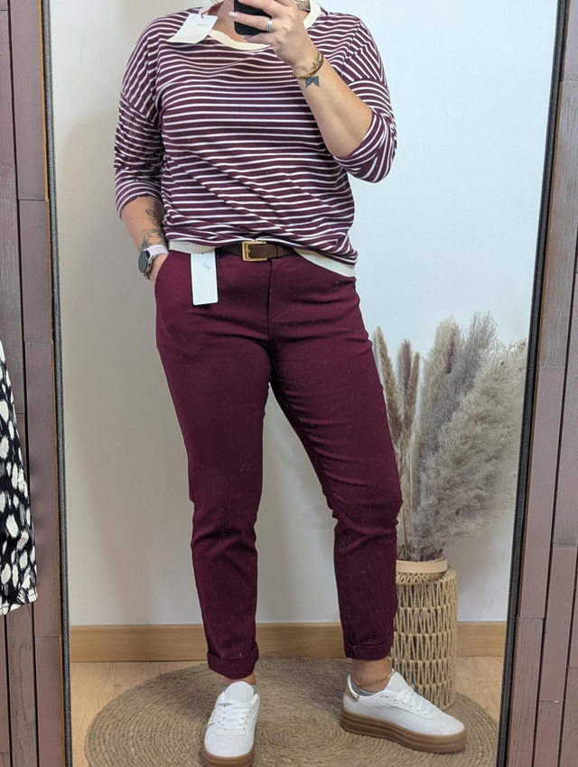 Pantalon Axel bordeau Du S au XXL