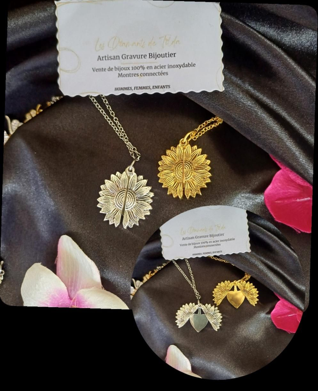 Chaîne Tournesol à graver 