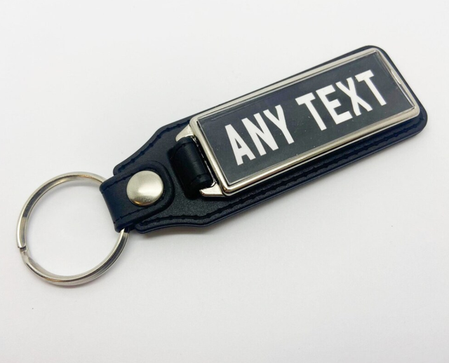 Personalised Registration Plate Keyrings 
