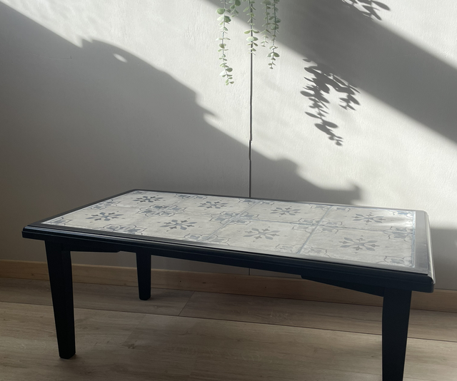 Table basse carrelée 