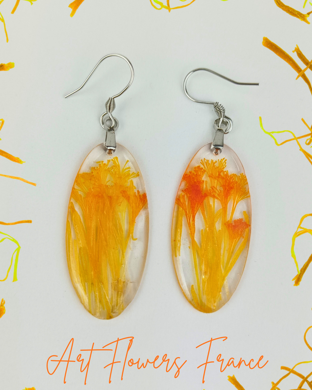  Boucles d&#039;oreilles Safran