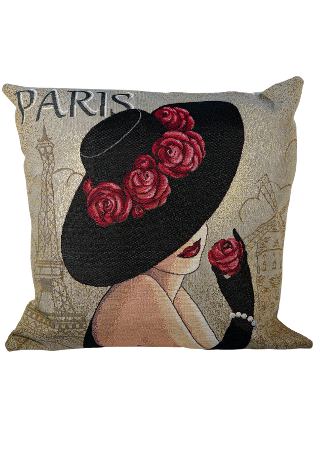 Coussin Glamour Paris – Dos Velours et Doublure Polaire