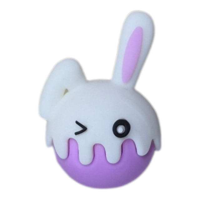 Easter Bunny in Purple and White Arrow Topper