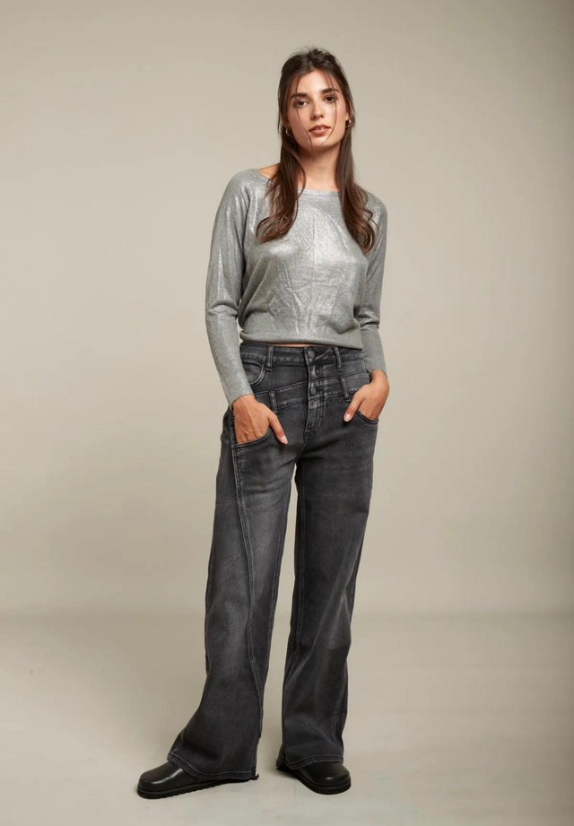 Spring jeans - zwart