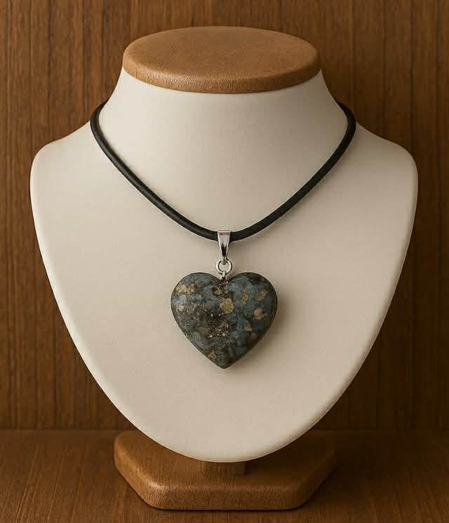 Pendentif Coeur Pyrite 