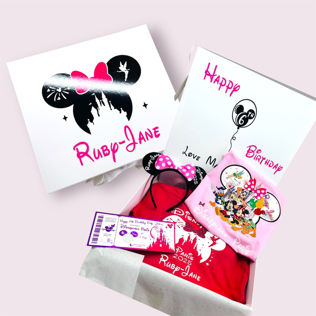 Pretty in Pink Disneyland Delux Birthday Reveal Box