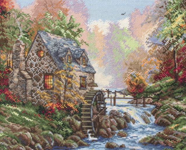 Cobblestone Mill (Anchor Maia) by Thomas Kinkade 