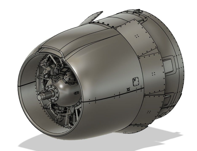 1/72 A-26B/C Invader engines for Italerie / Revell