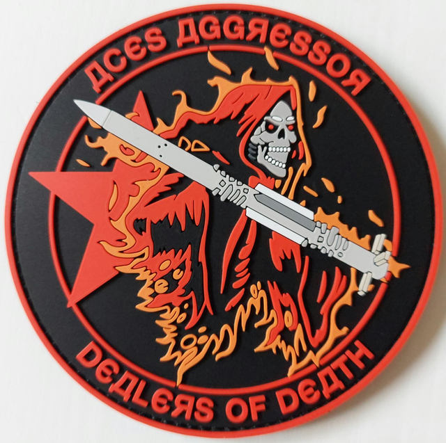 731 Red Air Aggressor Patch PVC