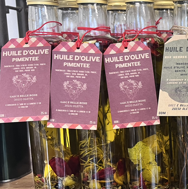 Huile aromatisée aux piments - La "Piquante" 25 cl