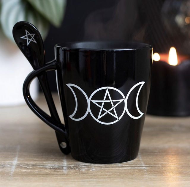 TRIPLE MOON MUG AND SPOON SET