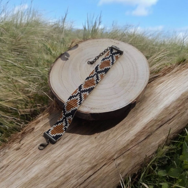 Bracelet peau de serpent