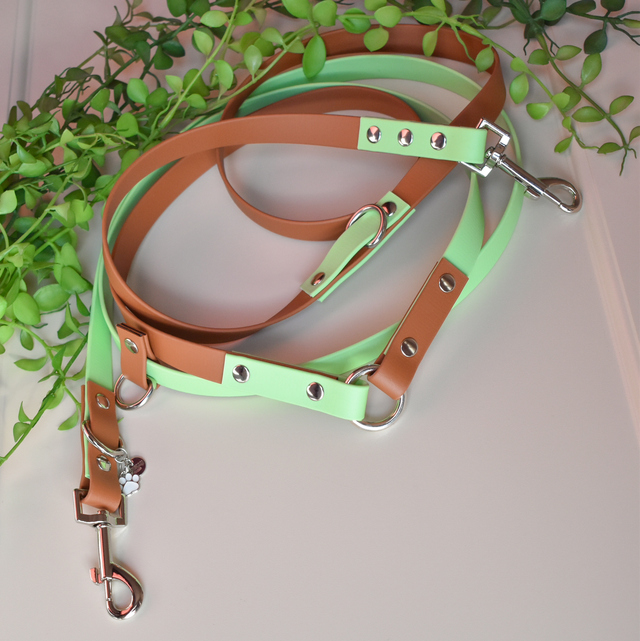 Handsfree Biothane Leiband "munt"