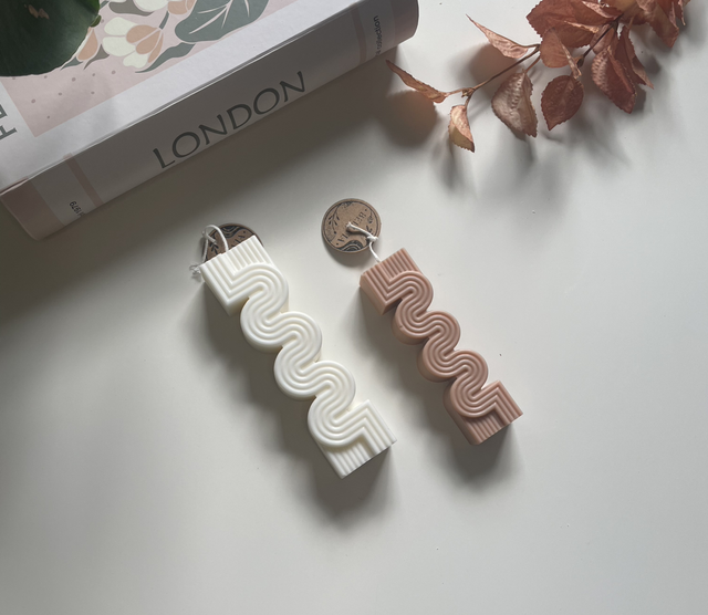 Geriffelte Formkerze 