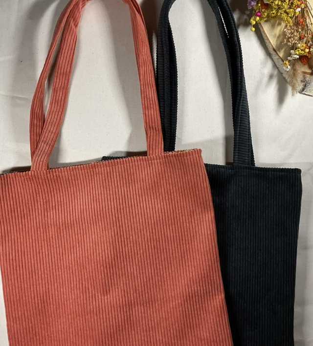 Tote bag en velours 