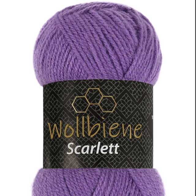 Wollbiene Scarlett lilas 50gr Acrylique