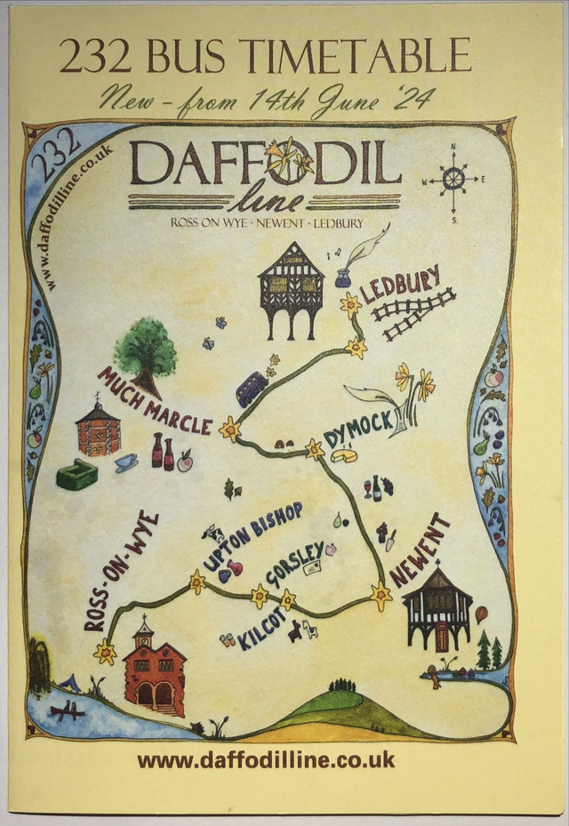Daffodil Line Timetable - Pocket Size