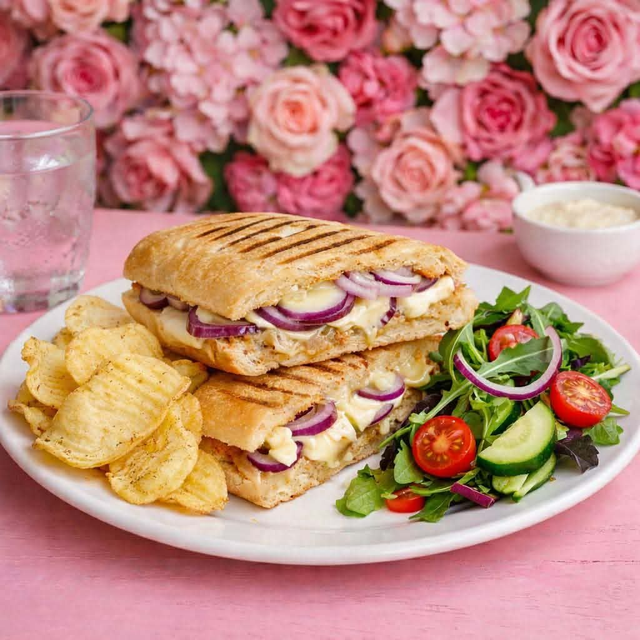 Cheese + Onion Panini 