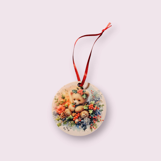Boule de Noël ours 