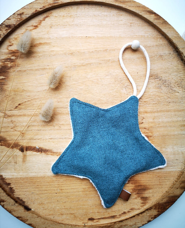 Attache tétine Etoile PETROLE