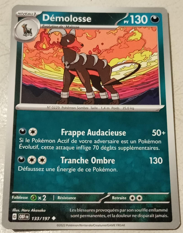Carte pokémon Démolosse
