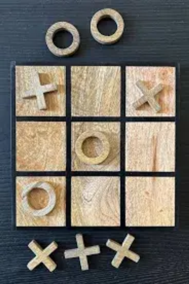 JUEGO MADERA TRES EN RAYA