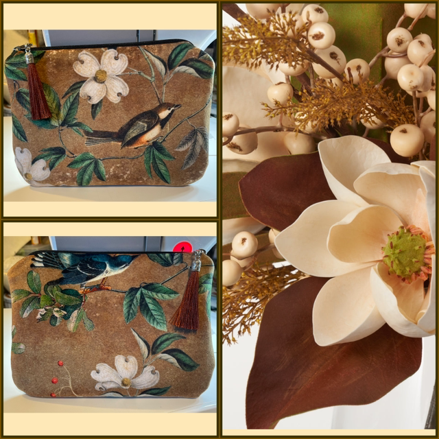 Bird on Magnolia - the Velvet Series