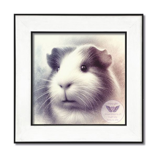 Artistic image of guinea pig in square frame (GP01)