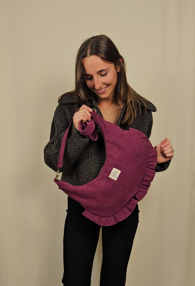Le sac croissant violet