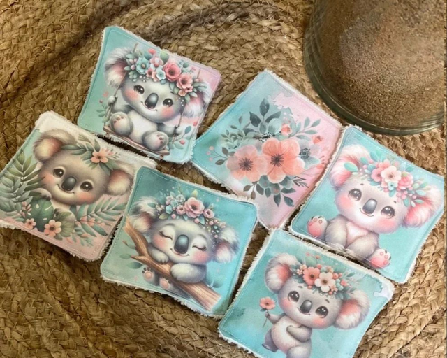Lingettes Koala fleurie