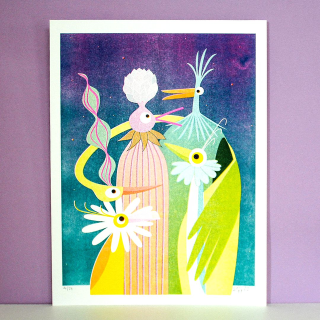  Jardin de nuit  30*40