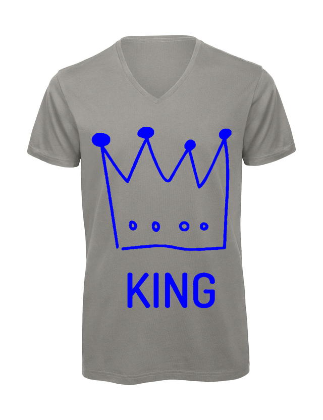 T-shirt homme col v &quot;king&quot;