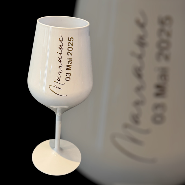 Verre parrain marraine 