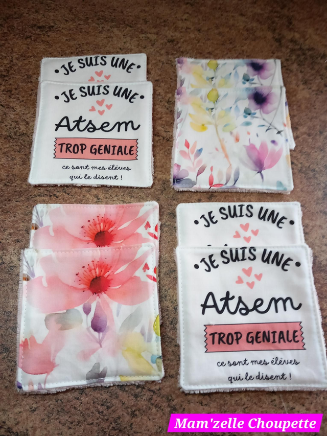 Lot de 8 lingettes ATSEM