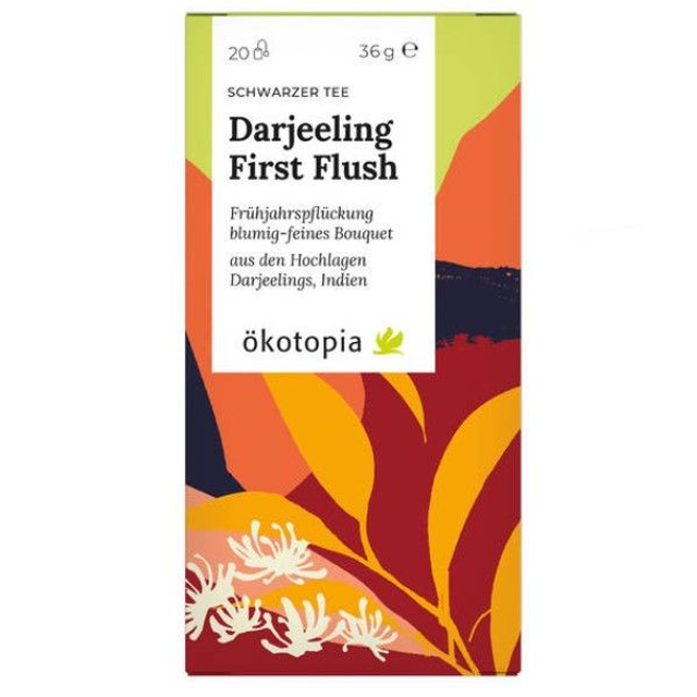 Ökotopia Darjeeling First Flush Schwarztee 20 Beutel