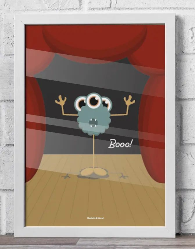 22 - Affiche enfant monstre