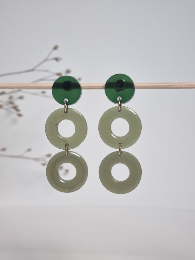 Cascade rond : kaki 2 teintes