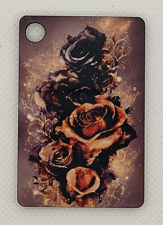 Porte clé MDF rectangle