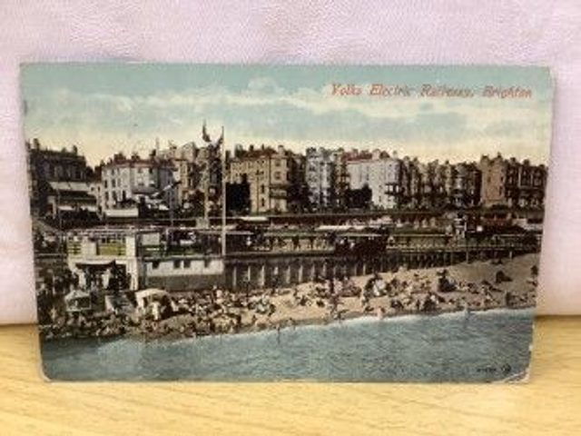 Brighton, Volks Electric Railway, Sussex, Posted early 1910's Avery & Marks postcard. Our Ref No. R8